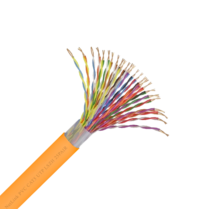 Кабель NetLink NL-CU UTP 25PR 24AWG CAT5  внутренний (LSZH)