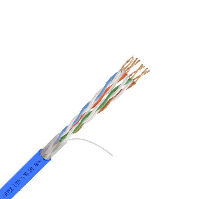 Кабель омедненный NetLink NL-CCA UTP 4PR 24 AWG CAT5е 305м внутренний синий